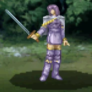 Estelle's battle model as a dismounted Rook Knight.