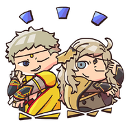 Ophelia and Odin from the Fire Emblem Heroes guide.