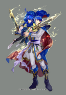 Artwork of Sigurd in Fire Emblem 0 (Cipher) by Rika Suzuki.