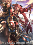 Artwork of Selena as a Bow Knight by Megumi Nagahama.