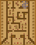 A map of Plegia Castle as it appears in Chapter 21.