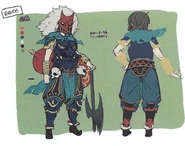 Concept art of the female Oni Chieftain from Fates