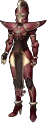 Village sprite of a female Paladin from Echoes: Shadows of Valentia.