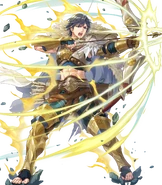 Artwork of Pivotal Blow Chrom from Fire Emblem Heroes by argon.