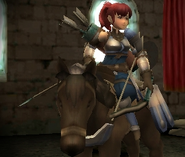 Anna's battle model as a Bow Knight in Awakening.