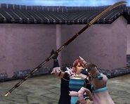 Subaki wielding Subaki's Pike.