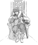 Sketch of Chrom as a King from Yusuke Kozaki's twitter.