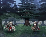 Thrasir attacking with Ífingr.