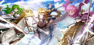 Artwork of the Whitewing sisters for Fire Emblem 0 (Cipher)