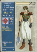 Osian as he appears in the Fire Emblem TCG as a level 10 Axe Fighter.