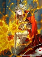 Artwork of Edelgard in Fire Emblem 0 (Cipher) by Senri Kita.