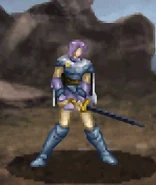 Estelle's battle model as a dismounted Paladin.