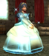 Lucina's battle model as a Bride in Awakening.