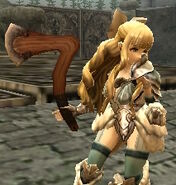 Charlotte wielding the Hand Axe in Fates.