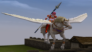 Battle model of Marcia, a Pegasus Knight from Path of Radiance.