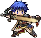 Ike's sprite as the Young Mercenary in Heroes.