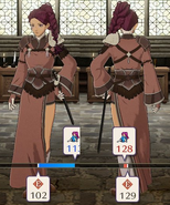 Battle model of Petra as a female Swordmaster from Fire Emblem Three Houses