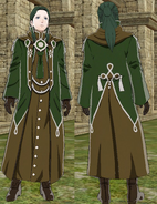 Battle model of Linhardt as a male mage in Fire Emblem Three Houses