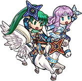 Sprite of Lyn and Florina as Ninja-Friend Duo from Heroes.