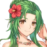 Seaside Queen Elincia's portrait from Heroes.