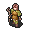 Map sprite of the Priest class from TearRing Saga.