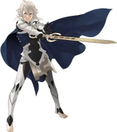 Official artwork of the Male Corrin from Fire Emblem Fates.