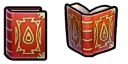 In-game model of the Bolganone tome from Heroes.