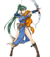 Artwork de Lyn (Héros Vertueux) (Attaque) par Yamada Kotaro (山田孝太郎) dans Fire Emblem Heroes