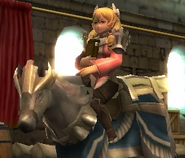 Maribelle's battle model as a Valkyrie in Awakening.