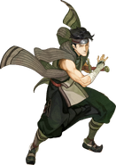 Artwork of Kamui from Fire Emblem Echoes: Shadows of Valentia.