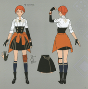 Concept art of Leonie from the Three Houses artbook