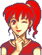 Anna's portrait in Fire Emblem: The Binding Blade.