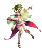 Artwork de L'Arachel en Fire Emblem Heroes por Konfuzi Kokon.