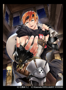 Ilustracion de Gaius en Fire Emblem 0 (Cipher) por Yugo Okuma.