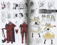 Concept art of Walhart, Lissa, Basilio and Flavia.