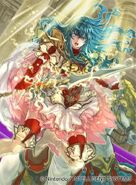 Artwork of Eirika in Fire Emblem 0 (Cipher) by Rika Suzuki.