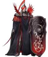 Artwork of the Flame Emperor from Fire Emblem Heroes by DAI-XT.