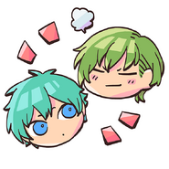 Innes and Ephraim from the Fire Emblem Heroes guide.