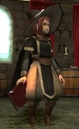 Battle model of Miriel, a female Mage from Awakening.