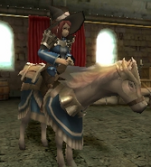 Miriel's battle model as a Valkyrie in Awakening.