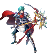 Artwork of Resplendent Ephraim in Fire Emblem Heroes by HASUMI KAORU.