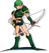 Official artwork of Gordin from Mystery of the Emblem.