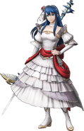 Traje de novia de Shiida en el DLC de Fire Emblem Warriors.