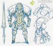 Concept artwork of the allied female variant of the Knight class from Awakening.