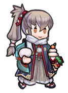 Takumi's sprite as the Prince of Soup in Heroes.