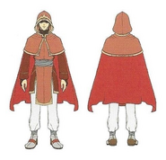 Concept artwork of the Fire Mage class from Radiant Dawn.