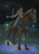 Mist's in-game battle model as a Valkyrie in Radiant Dawn.