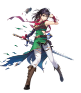 Artwork officiel de Mareeta (Blessée) par kiyu dans Fire Emblem Heroes