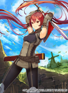 Art of Severa in Mercenary Fortress by Tetsu Kurosawa for Fire Emblem 0 (Cipher).