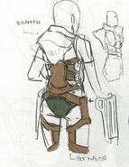 The second set of concept artwork featuring the female variant of the Wyvern Lord class from Awakening.